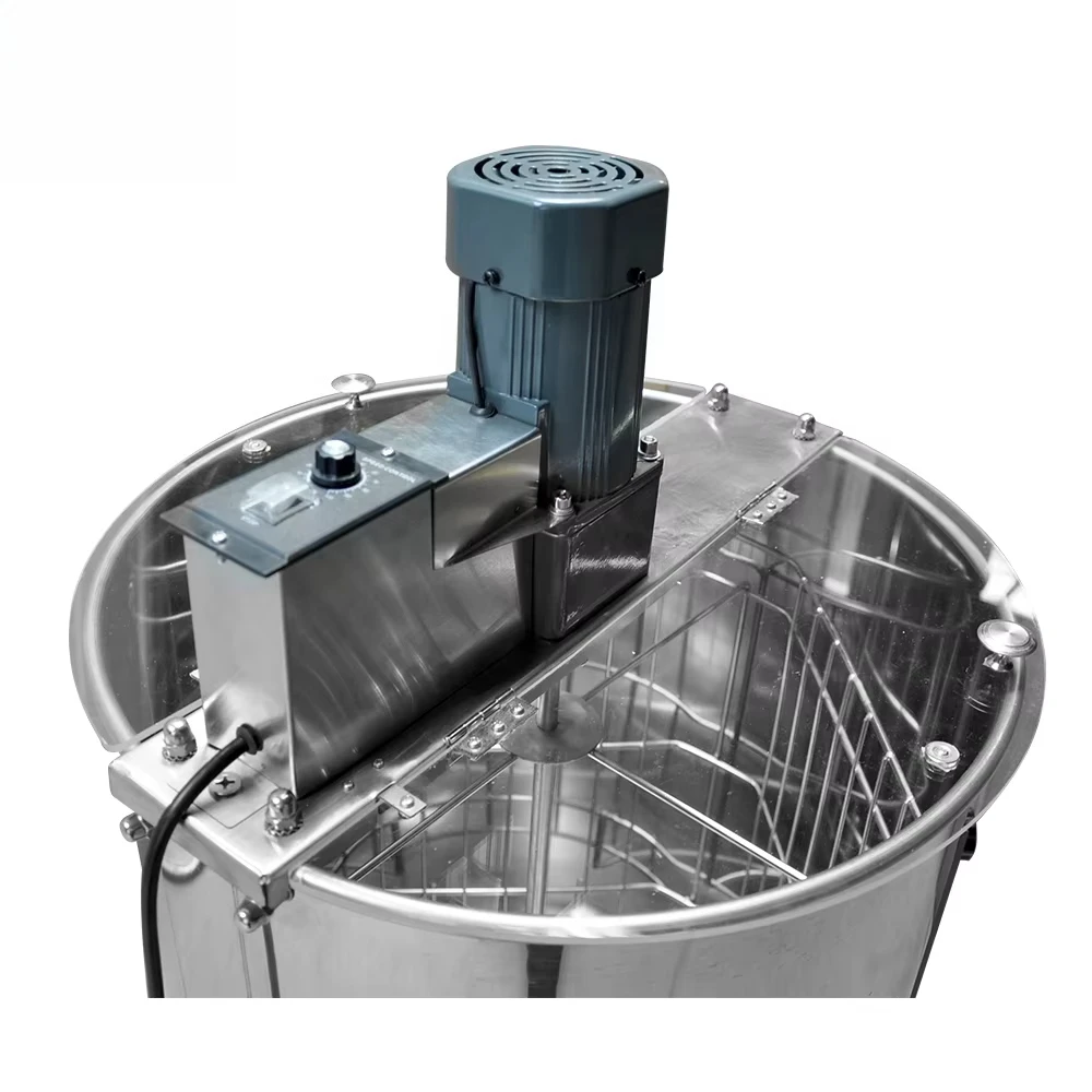 【HOT】Automatic Motor Honey Processing Separator 4 Frames Electric Honey Centrifuge Extractor Machine