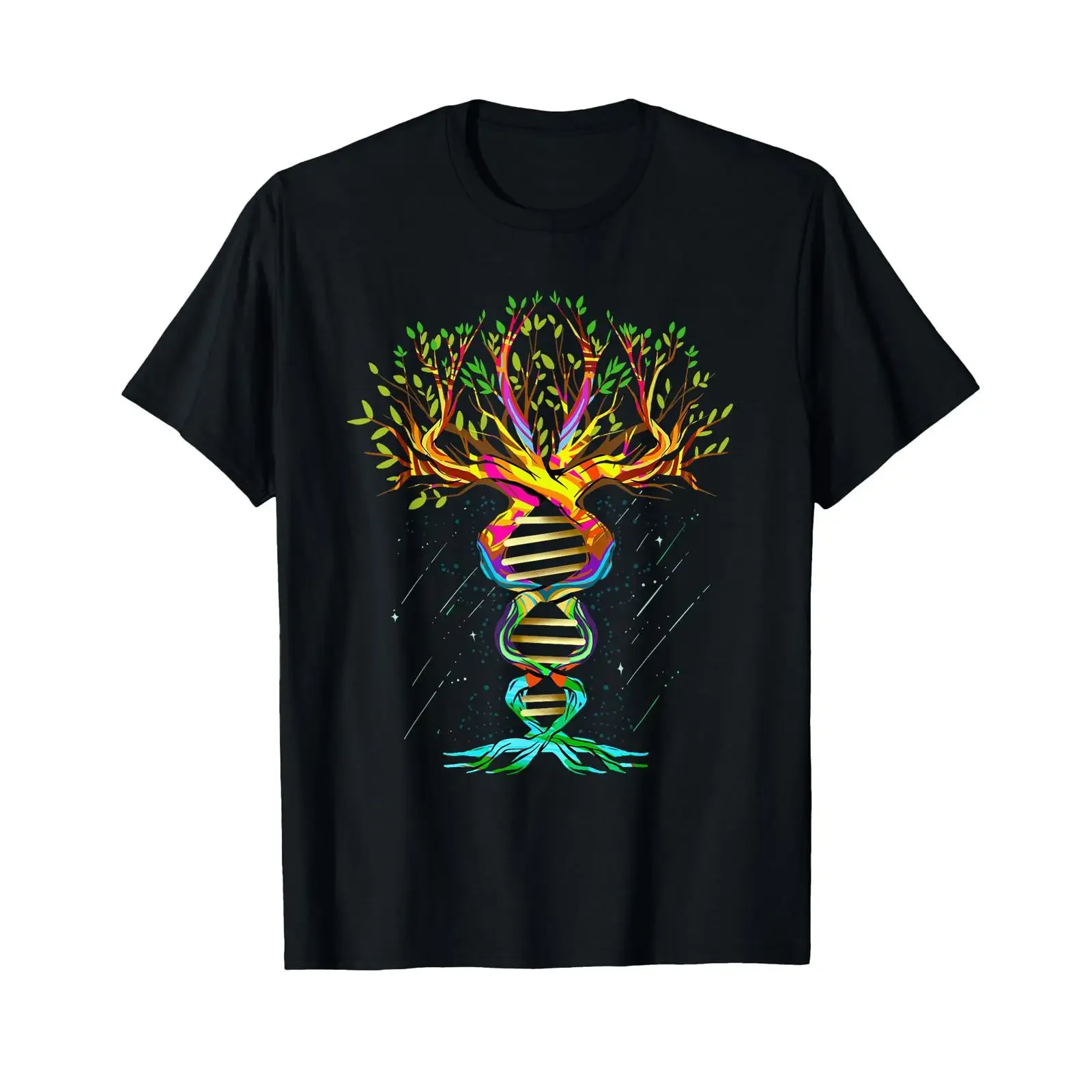 Tree of Life Chromosome Cool Design T Shirt vintage Washed Unisex Stylish designer clothes fashion Breathable Casual Soft