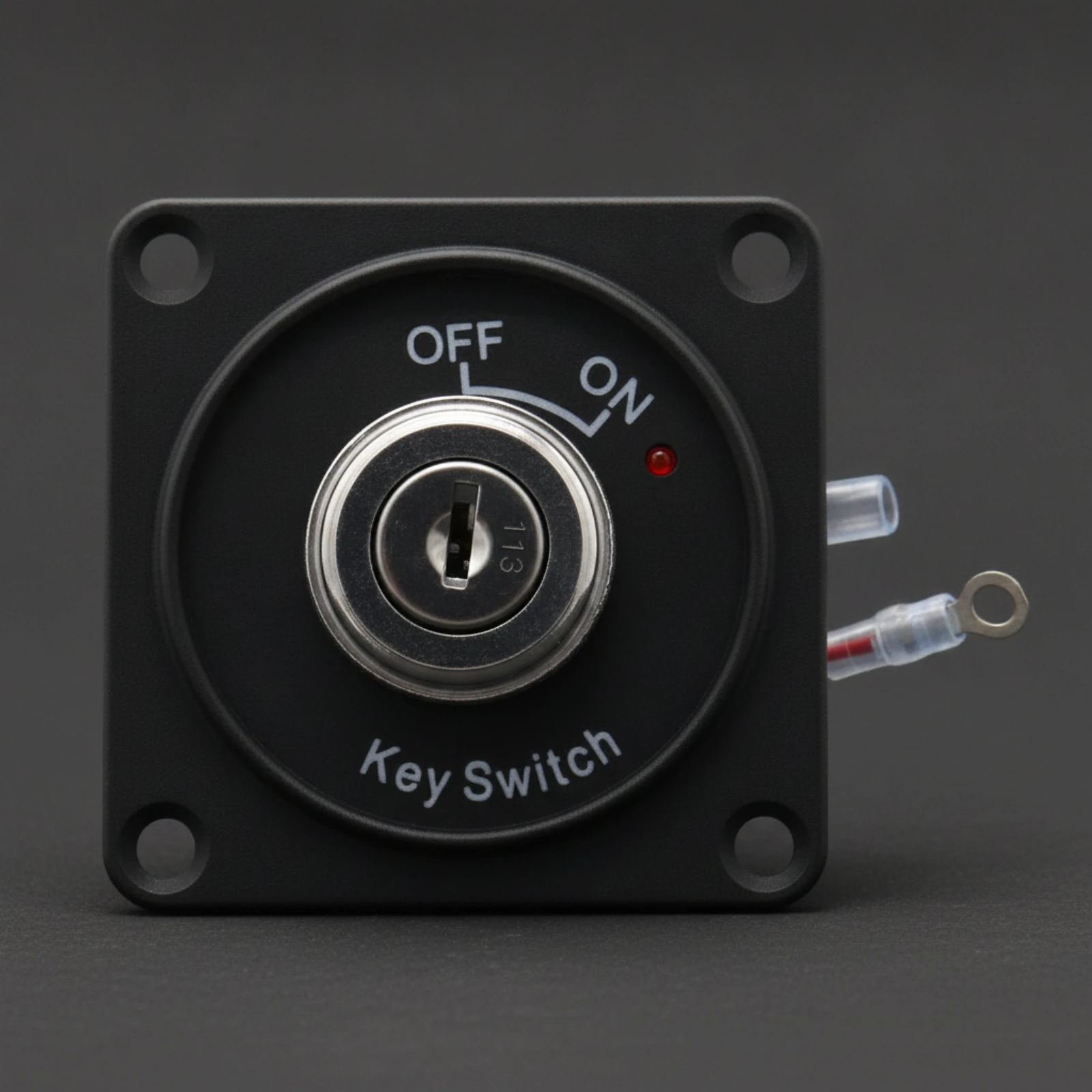 10A 12V Ignition Switch with Keys Maintained Panel-Mount Ignition Switch with LED Indicator Compact Long-Lasting
