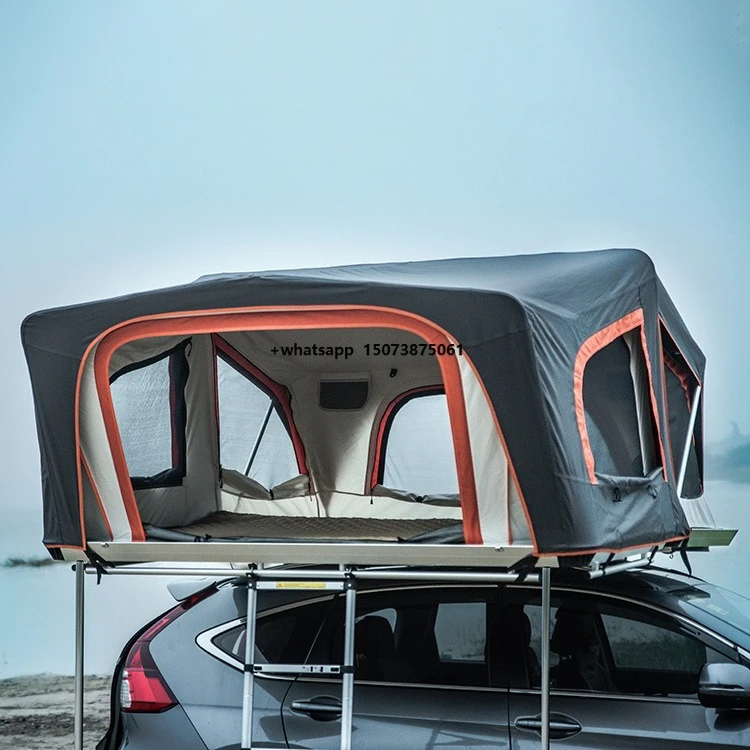 Outdoor SUV OEM Cheap Light Auto 4 Person 4x4 Camping Hardtop Car Aluminium 4 Season Hardshell Hard Shell Roof Top Tent