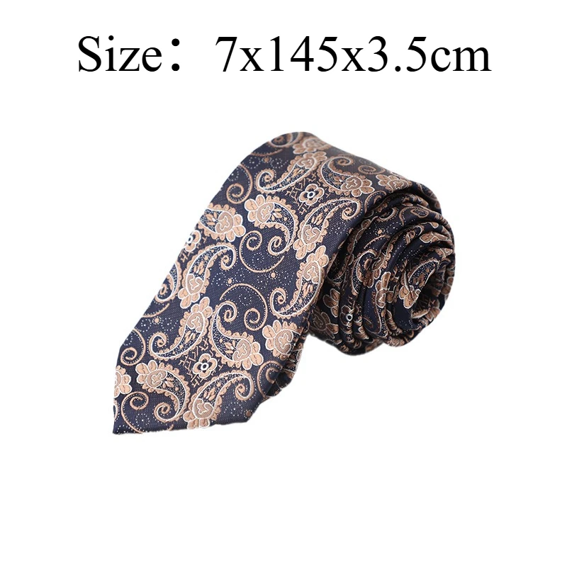 Vintage Simple Classic 7CM Width Light‑luxury Gentleman Necktie, Elegant Formal Neck Tie For Business Office Suit Shirt Matching