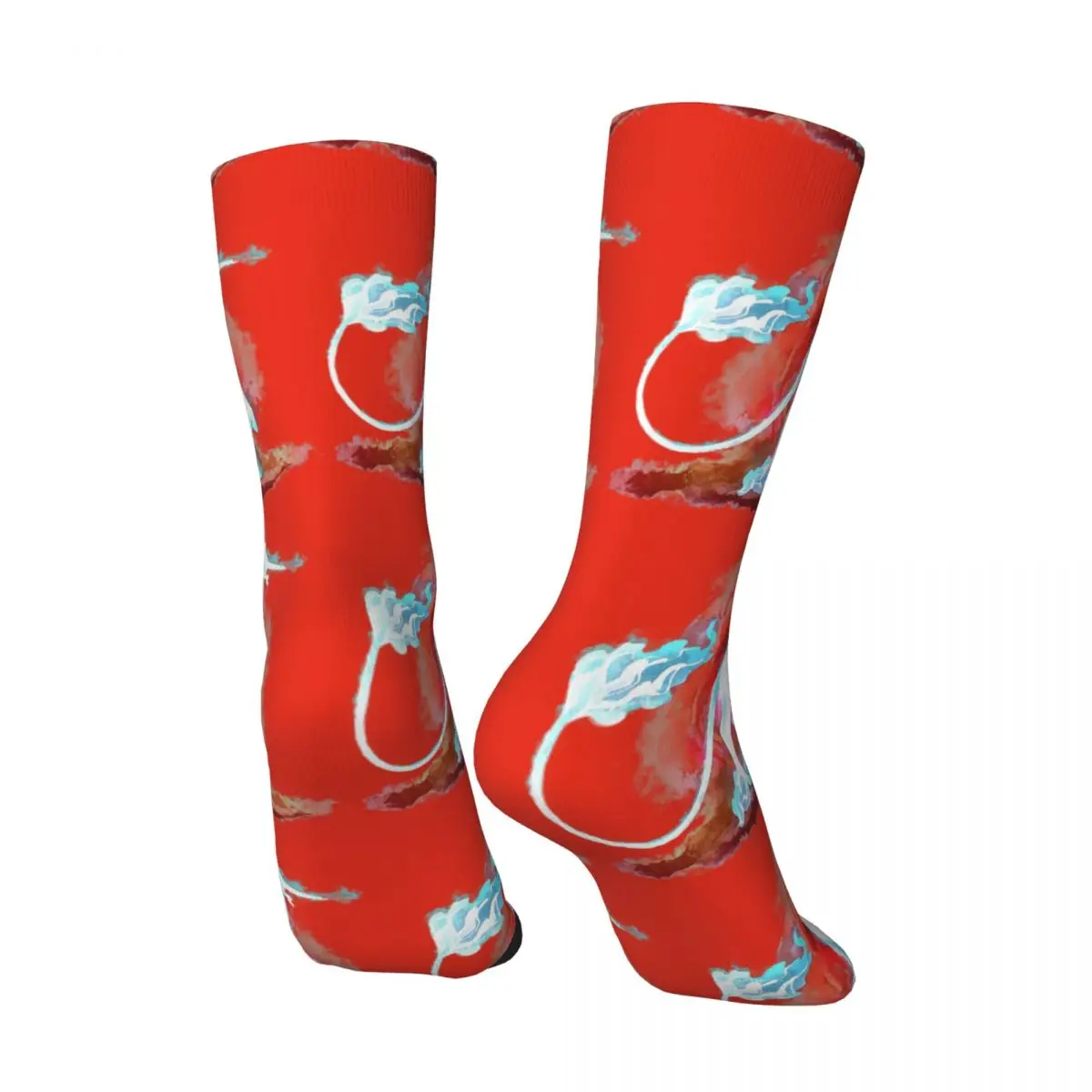 Happy Funny Men's compression Socks The Last One Retro Harajuku The Last Unicorn Peter S. Beagle Magic Street Pattern Crew Sock