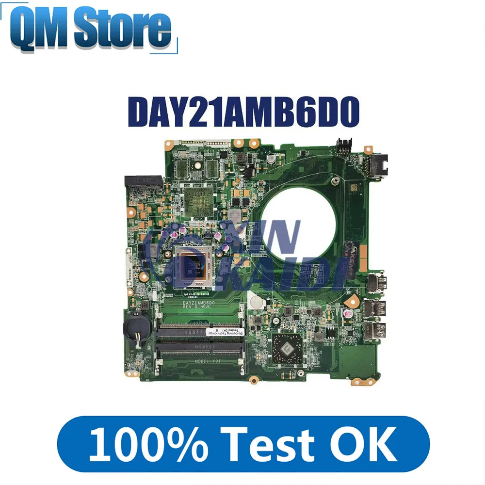 

Материнская плата DAY21AMB6D0 для ноутбука HP Pavilion 17-P 809986-501 809986-001, процессор A6-7050 полностью протестирован