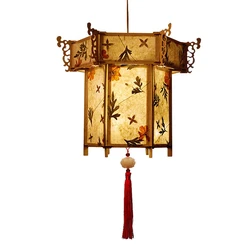 DIY Handmade Flower Paper Lantern Set Vintage Chinese Style Blossom Flower Light Portable Lamp Festival Glowing Lanterns Gift