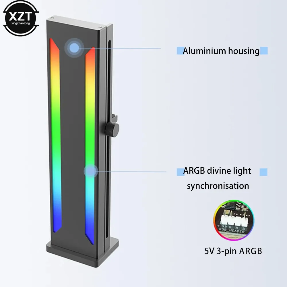 Magnetic GPU Graphics Card Bracket VGA Holder Support Jack Desktop Computer Case 5V 3PIN RGB ARGB Aura Sync Video Card Stand