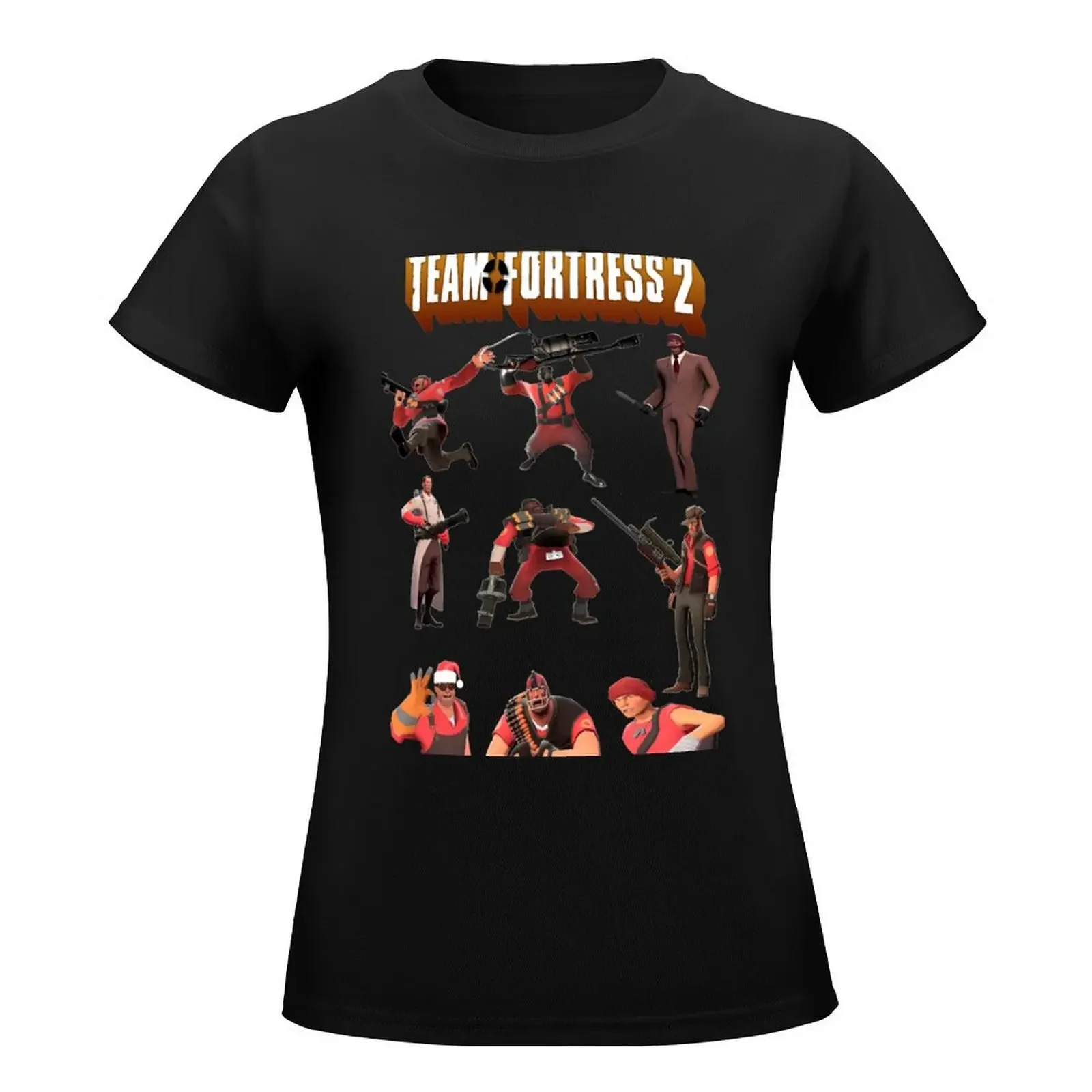 Team Fortress 2 - All Characters / Classes with TF2 Logo T-Shirt summer tops lady clothes luxury designer clothing Women