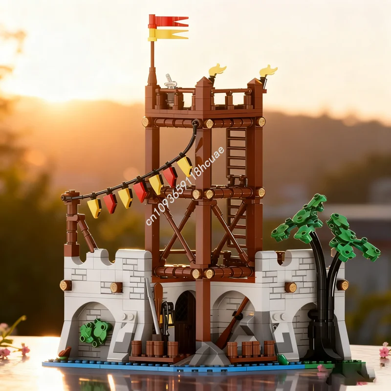 

784 шт. MOC Fisherman S Pier Castle Series No 6 Модель игрушки Строительство Рождественский подарок Блоки Сборка DIY Творческое образование Дети
