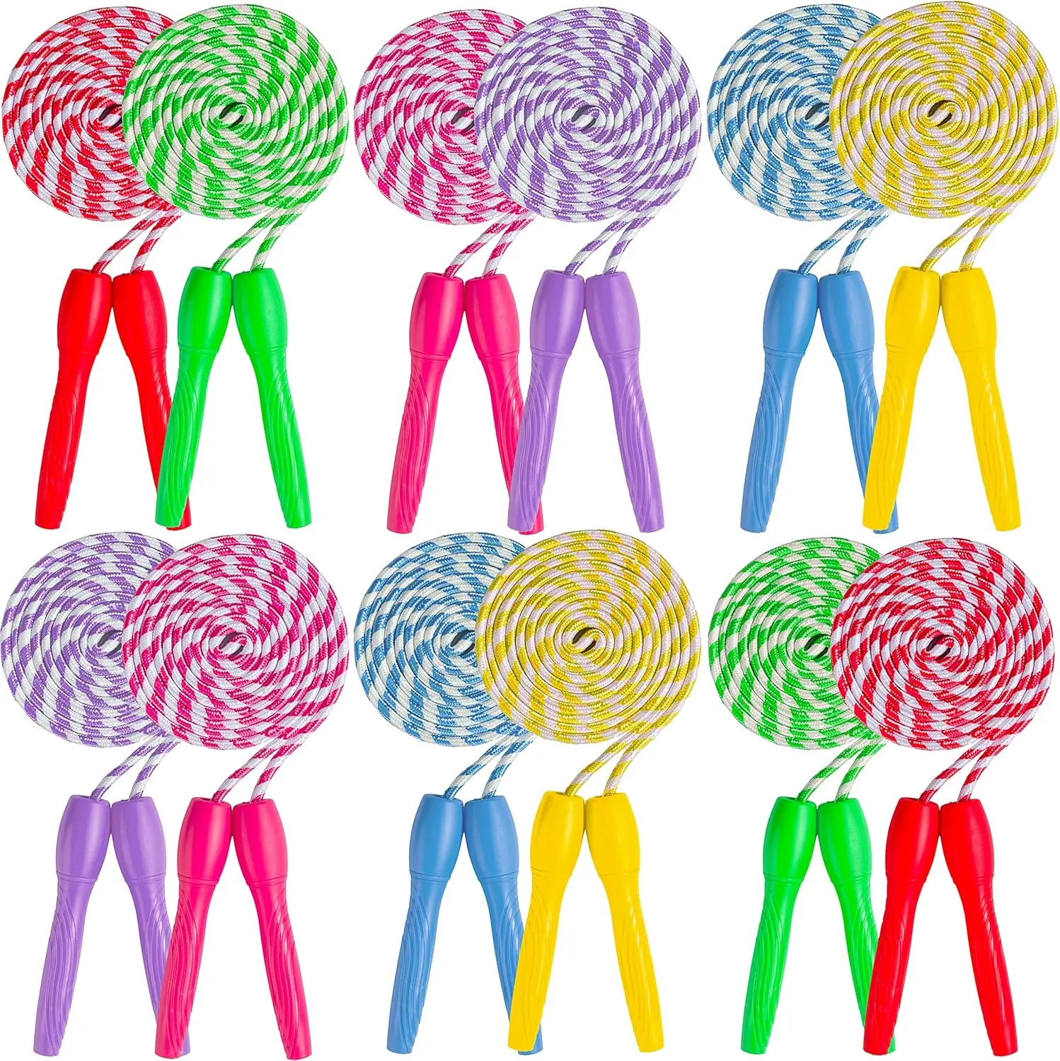 

Регулируемая нейлоновая скакалка с противоскользящими ручками для всех возрастов и уровней подготовки