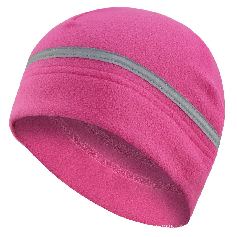 Reflective Earflap Cap Night Running Reflective Fleece Hat Winter Outdoor Cold-Resistant Hat Cycling Windproof Warm Ski Hat