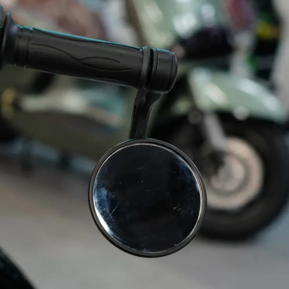 Benda Napoleon450 Bar End Rearview Mirrors for Motorcycle Retro Terminal Handlebar High Definition Convex