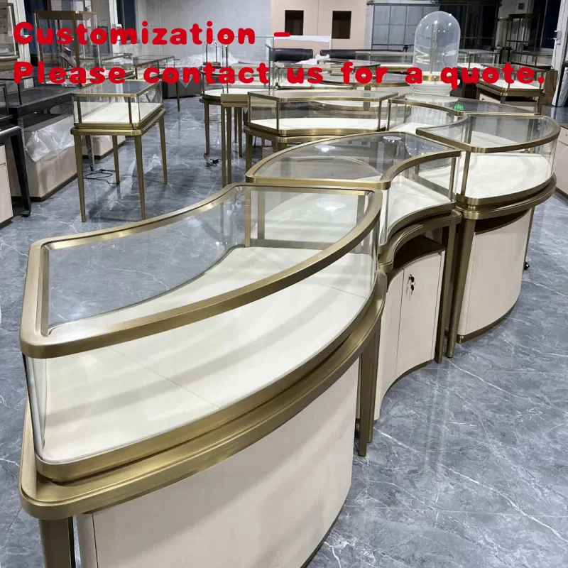 

custom.High-End Jewelry Store Furniture Showcase Display Cabinet Shopping Mall Kiosk Jewellery Store Furniture Shop Fitting