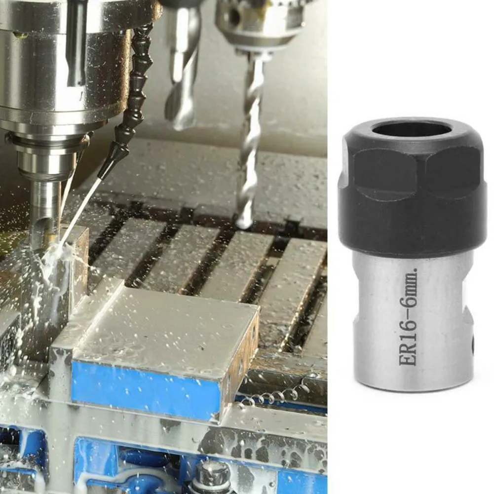Drilling Milling Cutters ER16A Collet Chuck Spindle Spring Clamp Steel 6mm/8mm/10mm/12mm/16mm CNC Milling Tool