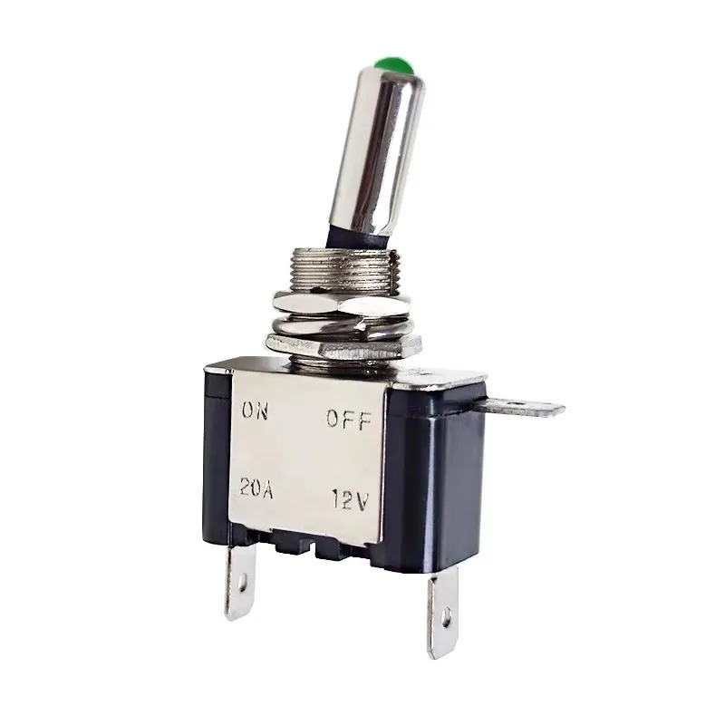 1PCS 12V 20A Auto Car Boat Truck Illuminated Led Toggle Switch Red Blue Green Yellow White
