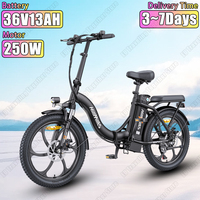 Foldable Electric Bike 36V13AH Battery 250W Powerful Motor City Commute Electric Bicycle 20*3.0 Inch Fat Tire Adult Snow E-bike