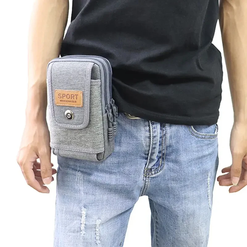 Outdoor Waist Bag Purse Military Waist Fanny Pack Men 6.5 Inches Phone Pouch Camping Hunting Tactical Edc Bag Unisex Worker Bag image 6