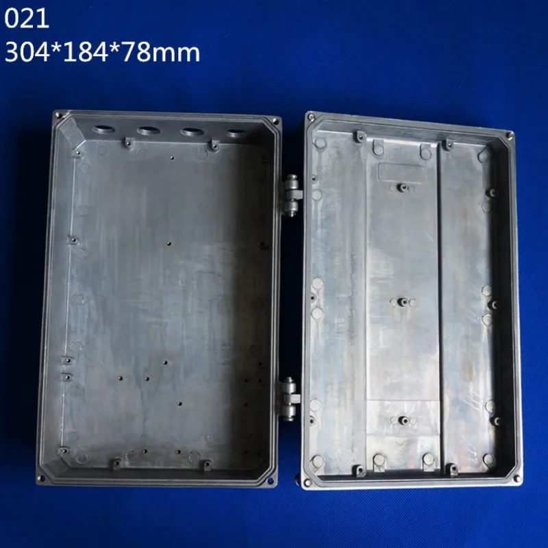 304x184x78mm Diy Aluminium Electronics Enclosure Amplifier Die Cast Aluminum Case IP67 Signal Project Housing Box Base Station