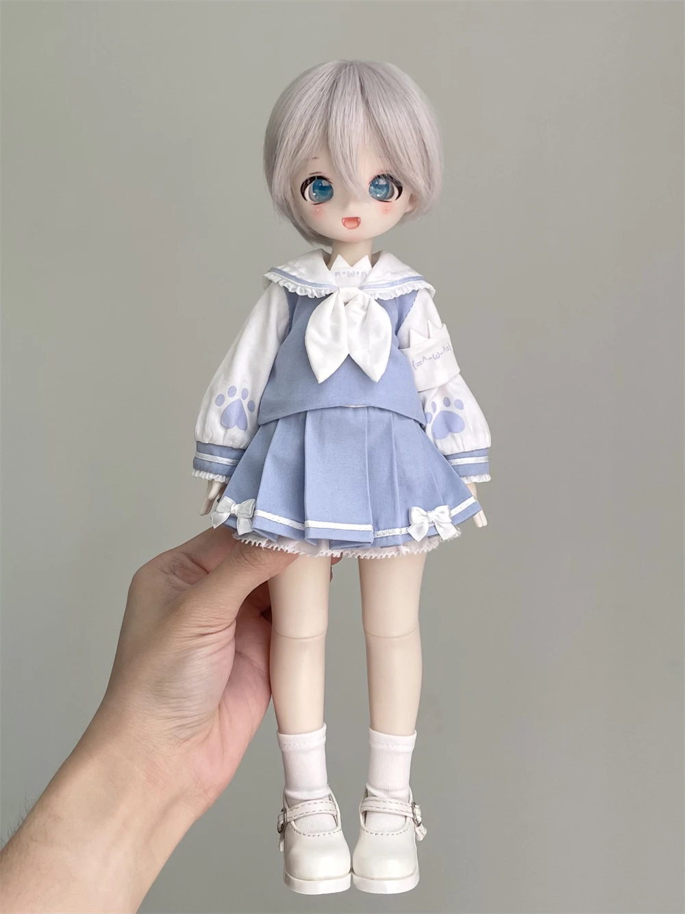 BJD poppenkleertjes geschikt voor 1/6 maat 1/3 hoed Cute Meow Search Team kledingset popaccessoires (4 punten)