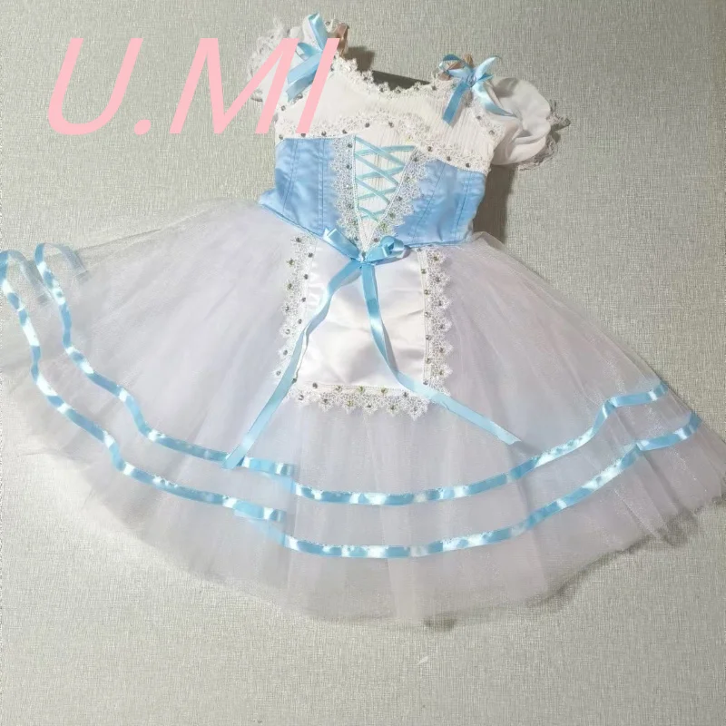 Ballet competition dress Giselle/Uncaged Daughter/Variations custom tulle skirt organza hemline