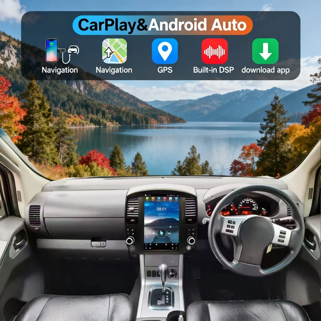 

13-дюймовый Android 13 для Nissan Pathfinder R51 2008-2012, автомобильная магнитола с CarPlay, мультимедийный проигрыватель, GPS-навигация, Wi-Fi, 4G