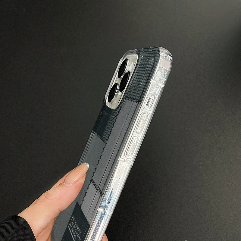 J4382 Fall Prevention Cushion Type For Samsung Galaxy A14 A34 A54 A52 A51 A72 A73 A12 A32 A23 A42 Case DIY Soft TPU Cover