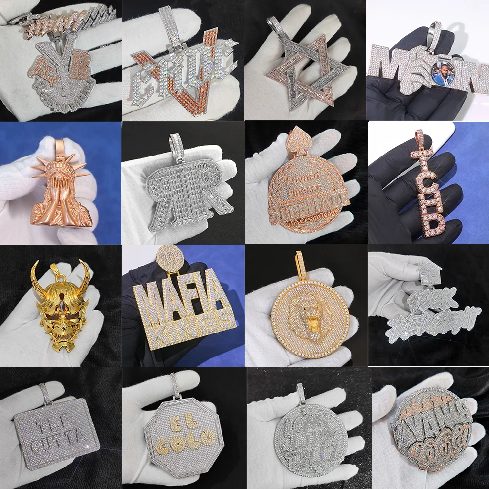 

Hip Hop Style Custom Letter Pendant Brass Zircon Fashionable Luxury Birthday Gift Banquet Gift Giving And Dropshipping