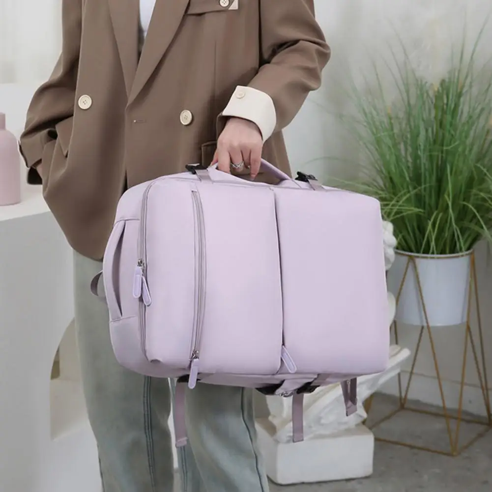 حقيبة ظهر للسفر قابلة للتوسيع للنساء والرجال، حقيبة ظهر للكمبيوتر المحمول مع منفذ شحن USB، مقصورة للأحذية لرحلة السفر التجارية #3