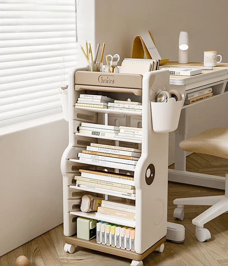 

Children's bookshelf desktop removable home floor finishing simple cabinet baby storage artifact