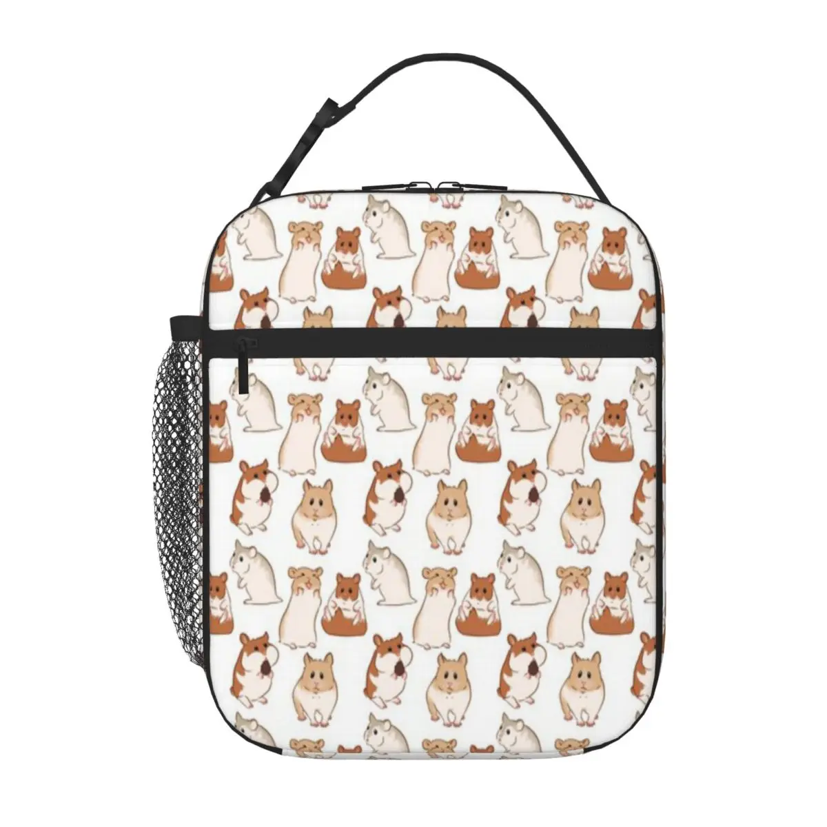 Bestselling Cute Hamster Pattern Feminine Thermal Tote Homeschool Dining Waterproof Lunch Bag