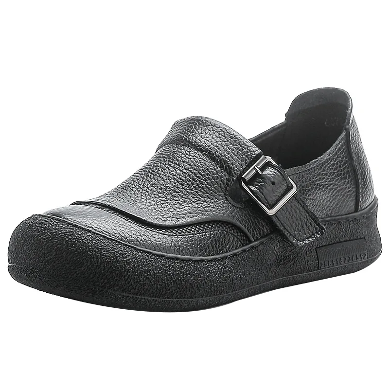 

Genuine Leather Women Designer Retro Round-toed soft-soled mom Shoes 2026 Trend New Brand Soft Oxford Shoes Cozy Spring Autumn