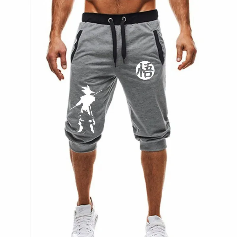 New Mens Gym Shorts Run Jogging Sports Fitness Bodybuilding Sweatpants Male Workout Training Brand Knee Length Short Pant