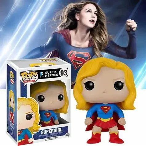 Funko Pop Heroes Superhéroe Superman 215 #   207 #   Supergirl 93 #   Modelo de vinilo figura juguetes colección muñeca juguetes para niños
