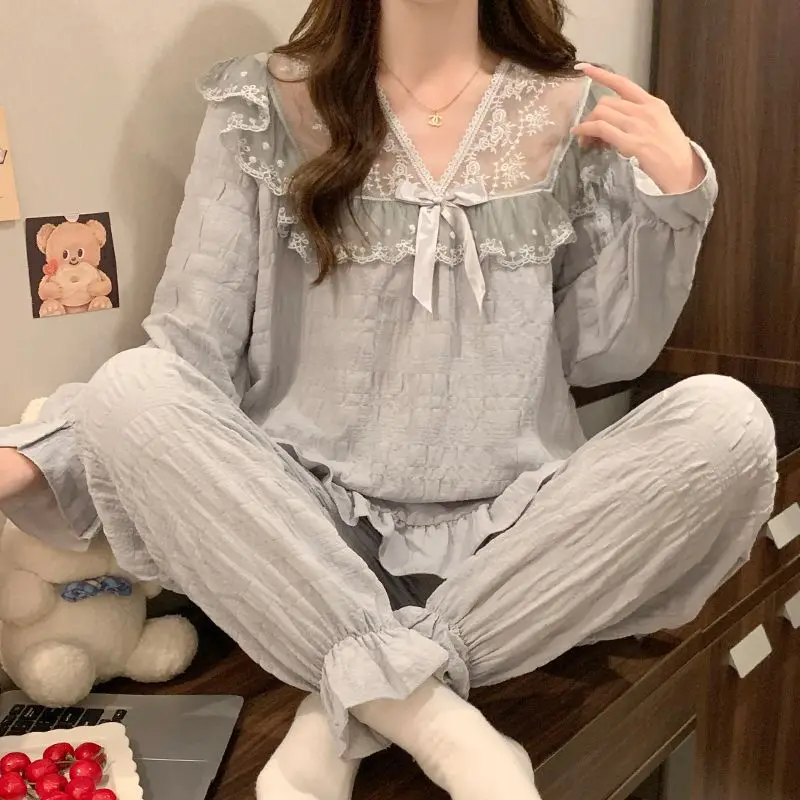 

Pjs Set Women's Pajama Set Women's Warm Winter Pajamas Fashionable Home Clothes, Pajamas Cute and Soft Pajama Set Cotton