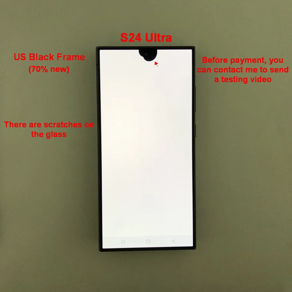 6.8' Super AMOLED For Samsung Galaxy S24 Ultra 5G S928B S928U S928E LCD Display Touch Screen Digitizer With Defects Screen image 3