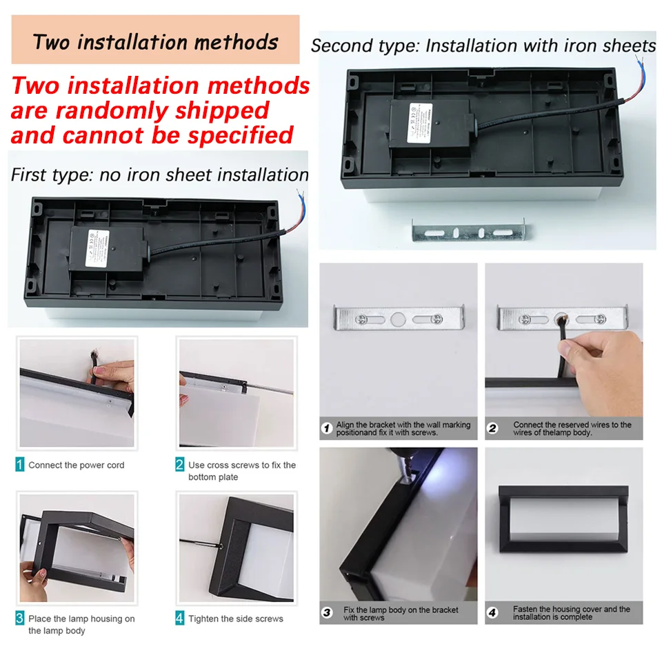 LED Outdoor Wall Lamp Waterproof IP66 110V 220V indoor bedroom living room outdoor porch wall light garden decorative light