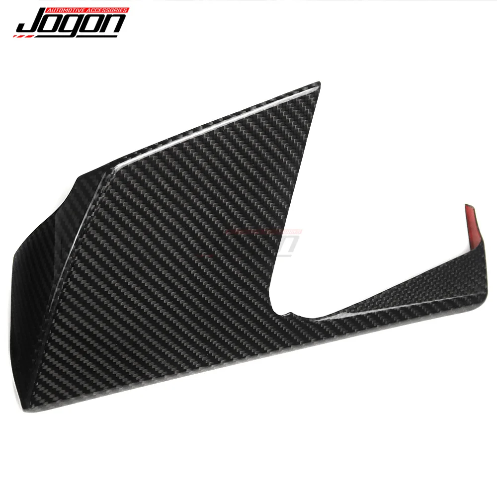 JOGON Real Carbon Fiber Car Inner Air Outlet Upper Protector Accessories Sticker For Chevrolet Corvette C8 Stingray Z51 Z06