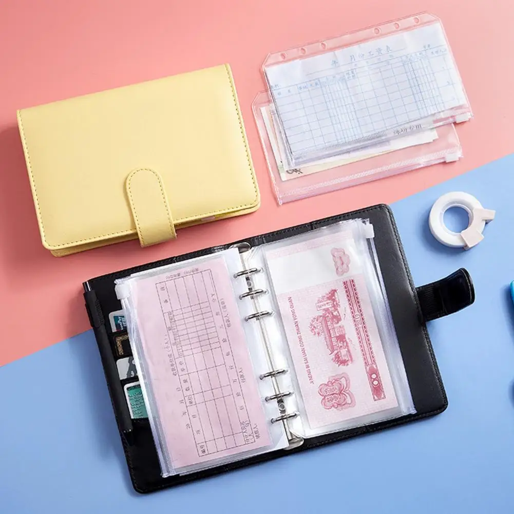 ซองจดหมายเงินสด2023แผนงบประมาณเครื่องผูก6หลุมสำหรับ A6จัดการทางการเงิน