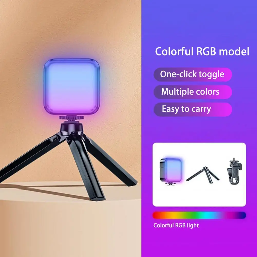 Professional Fill Light Portable Rechargeable Led Fill Light for Photography Selfies with High Color Rendering Multiple Light