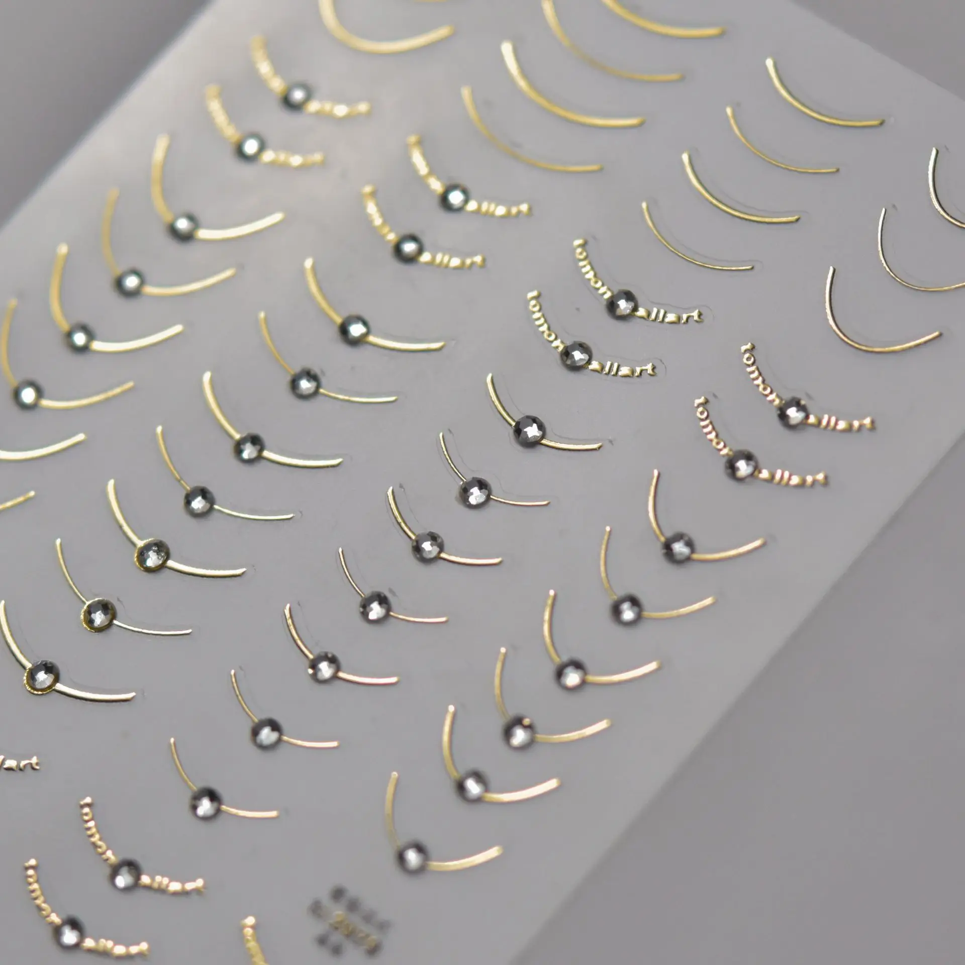 1 foglio di adesivi per unghie retrò giapponesi stampa sulle unghie strass glitter autoadesivi simpatici decalcomanie per nail art Kawaii per manicure fai da te