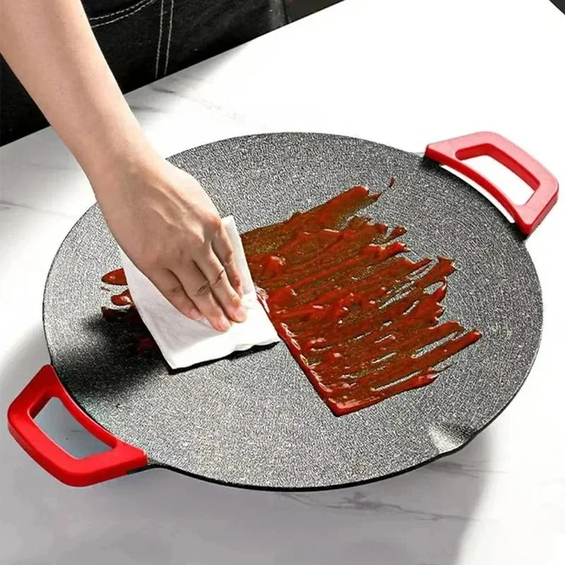 Electric Indoor Griddle Pan,Non-Stick Electric Bbq Grills,Portable Countertop Electric Grills Pan,For Family Gathering view 4