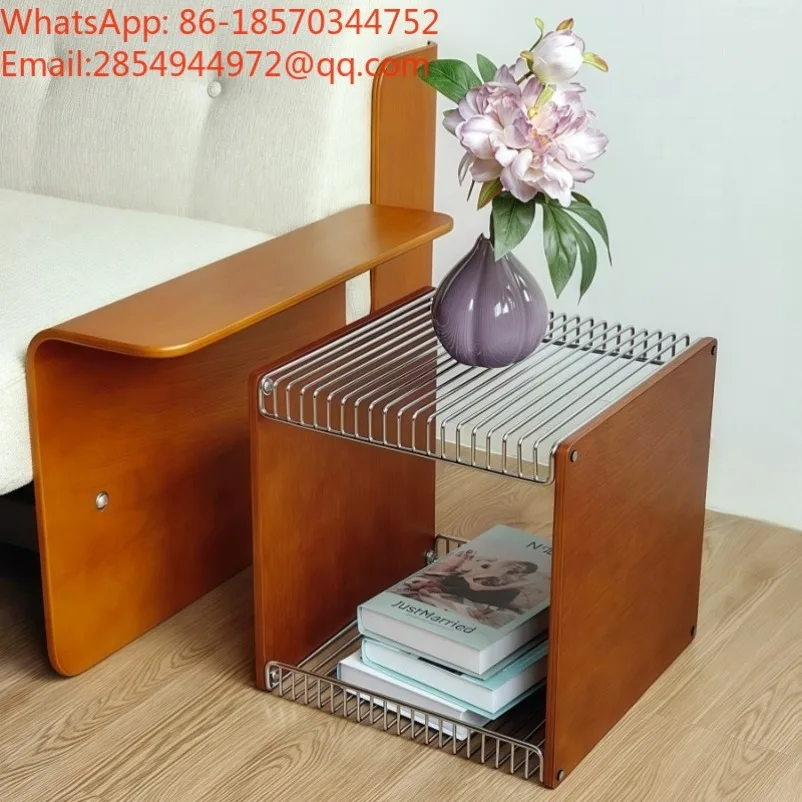 Stainless Steel Combination Storage Rack Module Living Room Bedroom Coffee Table Creative Side Table