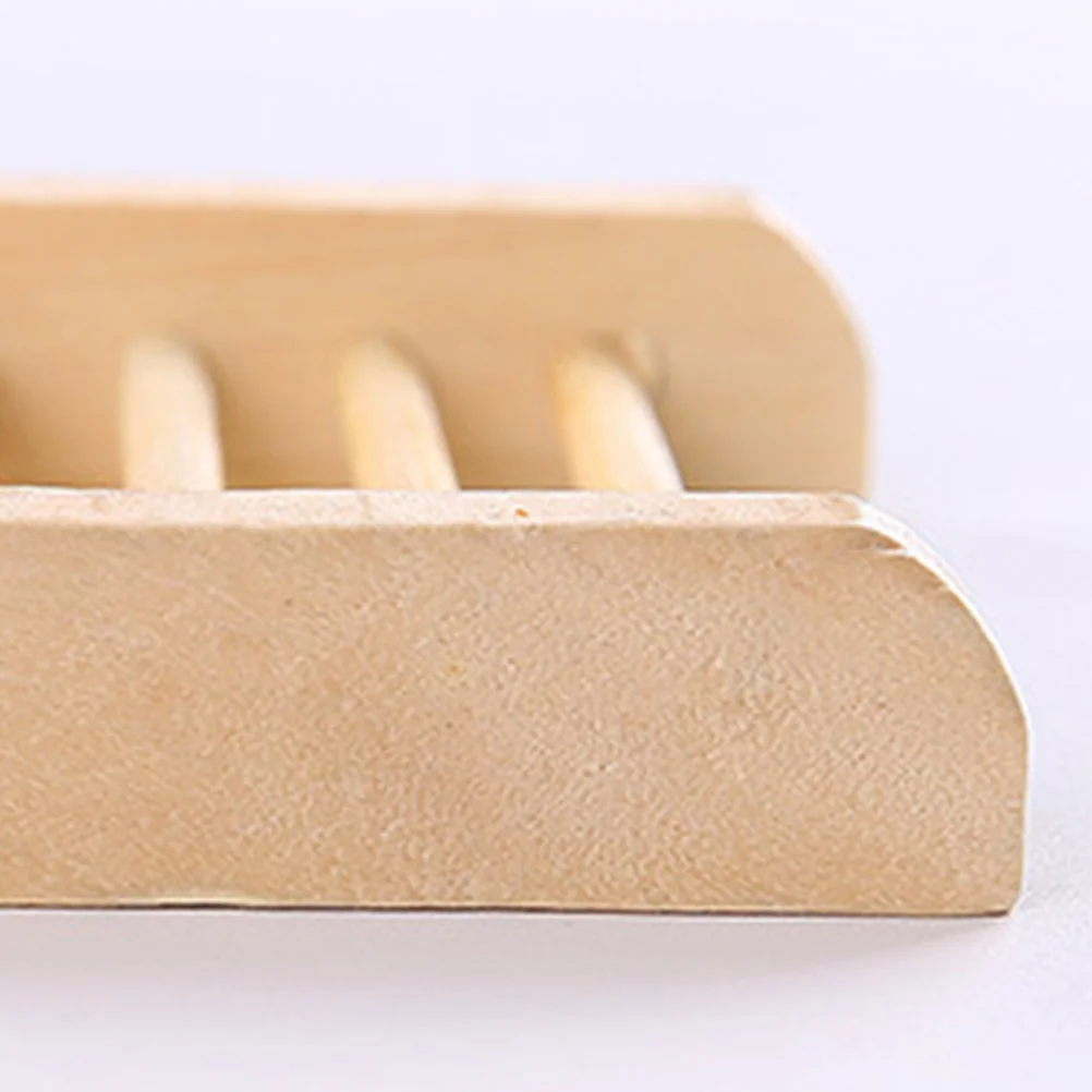 Wooden Gym Use Small Space Saver Draining Bathroom Dish Soap Soap Dish Drainer Holder Holder Tidy Organizer