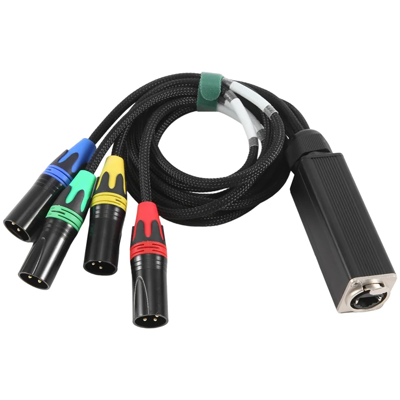 AC56-XLR 4-Channel 3-Pin Multi Network Stage And Studio Connection, XLR Male And Female Cable Stage Audio RJ45