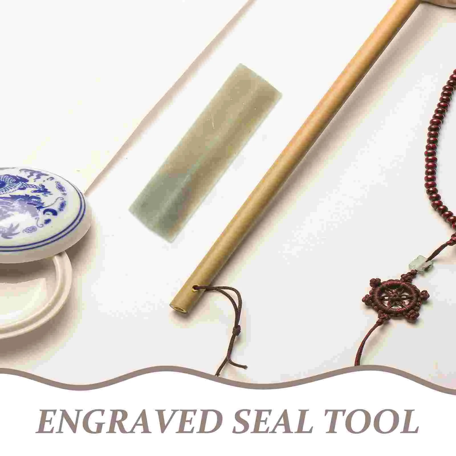 5 Pcs Seal Stone Chinese Name Painting Seals and Calligraphy Carving Decorative Stamp