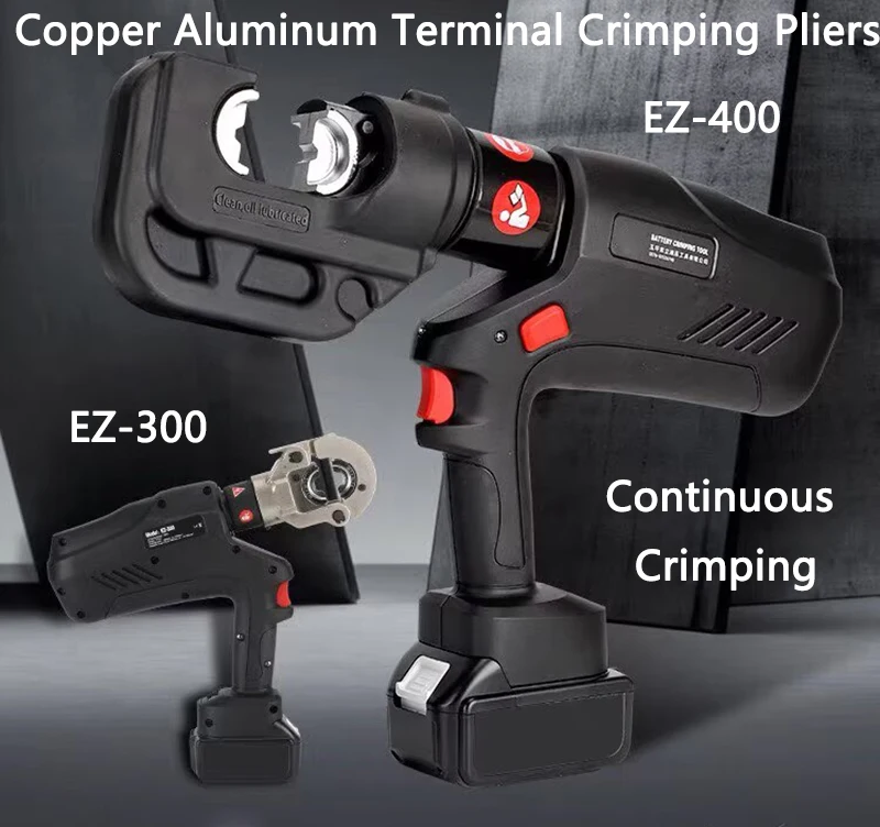 Rechargeable Hydraulic Pliers EZ-300/400 Continuous Crimping Model Terminal Crimping Machine Electric Wire Crimping Pliers