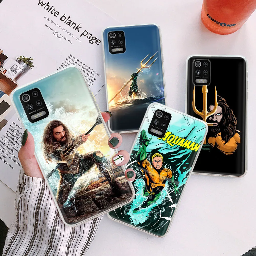 G-18 Aquaman Transparent Case for Motorola Moto One G40 Fusion E4 Plus E5 Play GO G4 G Power