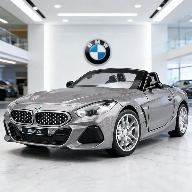 

Металлическая модель автомобиля BMW Z4 M40i 1:30, литая под давлением, со звуком и светом, игрушка для детей