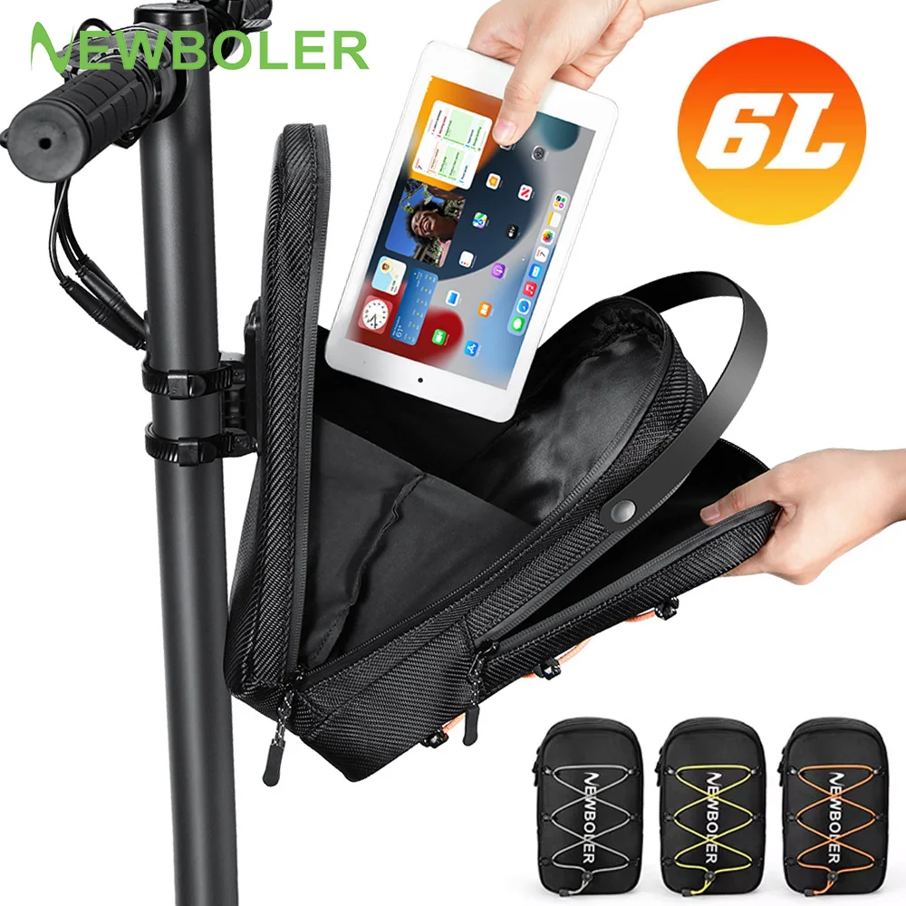 NEWBOLER Electric Scooter Front Bag Handlebar Quick Release 6L Big Capacity Universal Electric Scooter Bag For Xiaomi Scooter