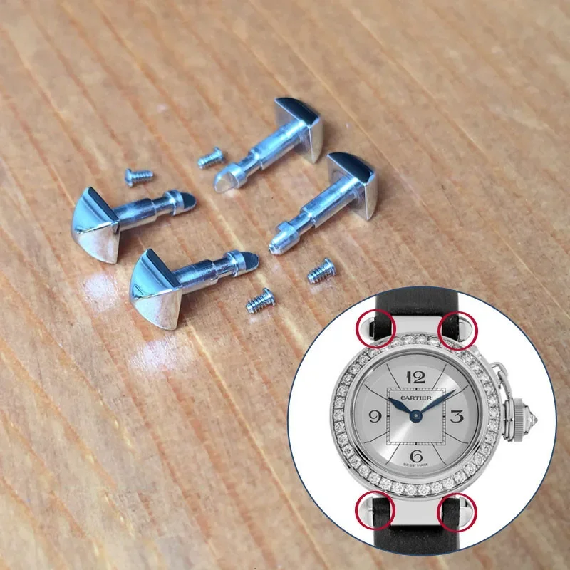 

Steel Watch Screw Rod for Cartier Pasha 28mm Watch Lug Connect Strap Screw Tube Parts