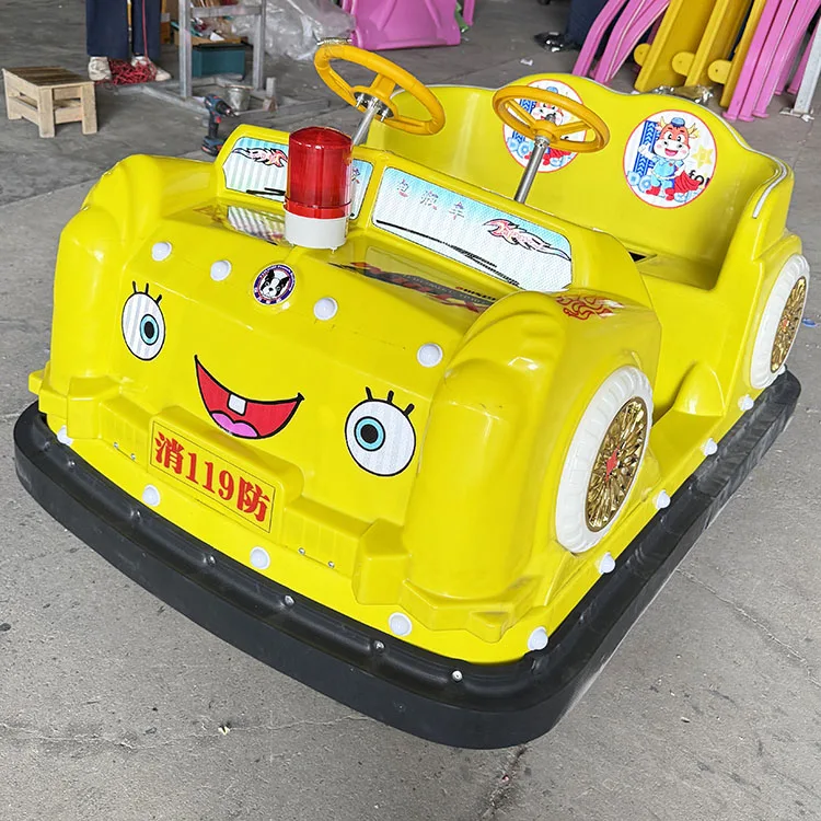&Durable Double Seat Bumper Car for Adventure Parks & Schools Indoor/Outdoor Electric Ride-On with Music & Lights