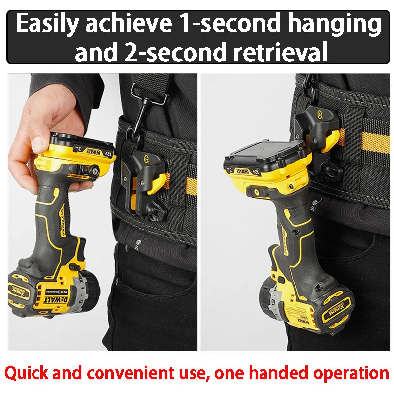 Electrician Specific Electric Drill Storage Quick Hanging Portable Power Tools Waist Organizer Anti-fall Hanging Hook Tool Parts